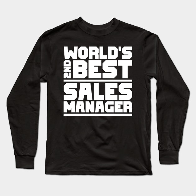 2nd best sales manager Long Sleeve T-Shirt by colorsplash